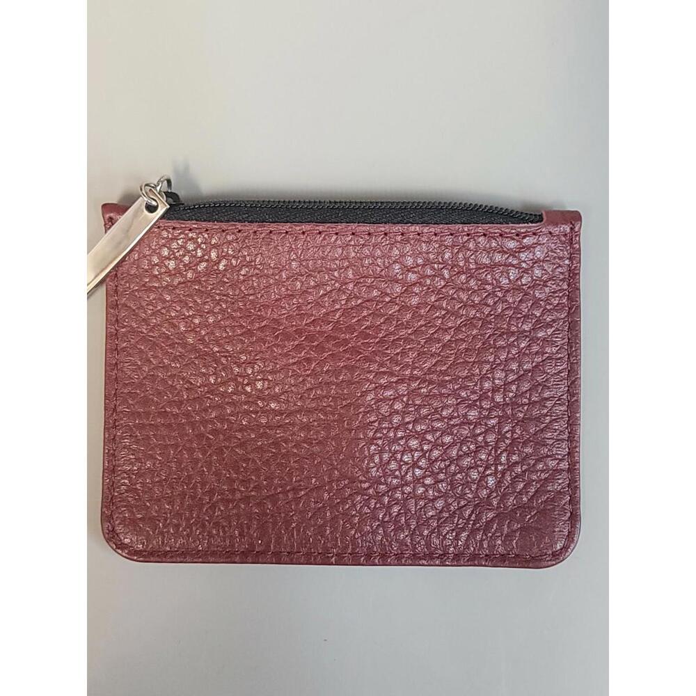Pineda Covalin Coins Leather Wallet Red Zipper Closure New View 4